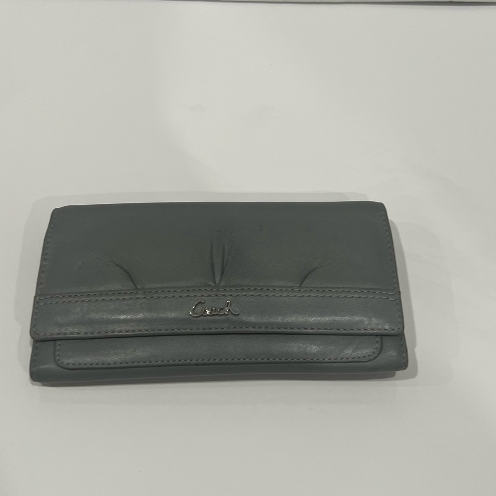 Grey coach wallet